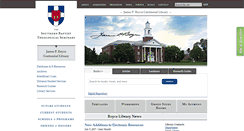 Desktop Screenshot of library.sbts.edu