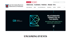 Desktop Screenshot of events.sbts.edu