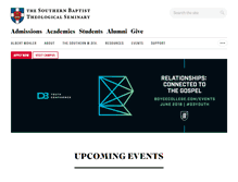 Tablet Screenshot of events.sbts.edu